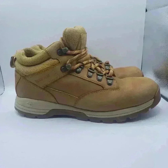 Timberland Waterproof Mid Hiker Boot Winter Men’s size 8 - Wheat Nubuck - Picture 1 of 6